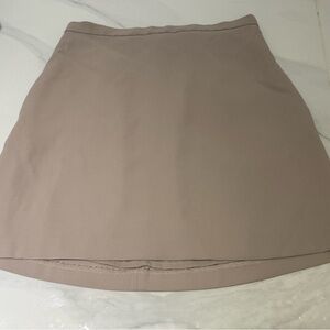 Wilfred Taupe Mini Skirt